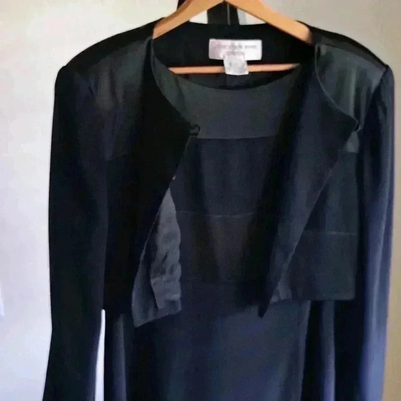 Dress TWO PIECE COLOR BLOCK IN BLACK JONES NEW YORK - Picture 7 of 10